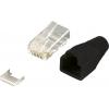 LogiLink MP0024 Konektor RJ45 CAT 6, nestíněný MP0024 zástrčka, rovná počet pólů: 8P8C černá 100 ks