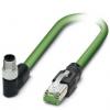 Phoenix Contact Cat5 Ethernetové kabely, Zelená, Polyuretan, 48 V ac, 60V dc 1 m 4, typ pláště: Stíněné Stíněný