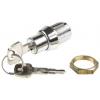 Zámková vložka S klíčem, Zatlačovací, hloubka od panelu k jazýčku: 20.5 mm, Chromová 21.5 x 19.1 mm Euro-Locks a Lowe & Zámková vložka S klíčem, Zatlačovací, hloubka od panelu k jazýčku: 20.5 mm, Chromová 21.5 x 19.1 mm Euro-Locks a Lowe &