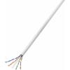 TRU COMPONENTS ethernetový síťový kabel CAT 6 U/UTP 4 x 2 x 0.27 mm² bílá 25 m