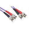 RS PRO Optický kabel 125 μm 2 m, Purpurová