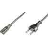 Digitus IEC, napájecí síťový kabel [1x IEC C7 zásuvka - 1x Euro zástrčka] 1.80 m černá