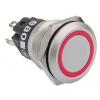 EAO Tlačítkový spínač, řada: 82 IP65, IP67 SPDT Panel Blokování Osvětlené 19 mm 3A, barva LED: Červená 240 V dc 240 V ac EAO Tlačítkový spínač, řada: 82 IP65, IP67 SPDT Panel Blokování Osvětlené 19 mm 3A, barva LED: Červená 240 V dc 240 V ac
