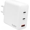 Aqiila W4 USB nabíječka, 1x USB A , 2x USB-C®, 120 W, Dodávka energie, Quick Charge 3.0, QC 4+, bílá