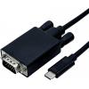 Roline USB-C® / VGA kabelový adaptér USB-C ® zástrčka, VGA pólové Zástrčka 1.00 m černá 11.04.5820 Kabel pro displeje USB-C® Roline USB-C® / VGA kabelový adaptér USB-C ® zástrčka, VGA pólové Zástrčka 1.00 m černá 11.04.5820 Kabel pro displeje USB-C®