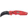 4K5 Tools TK 101 Foldable Curved Knife 600.101A zavírací kapesní nůž s pouzdrem červená, černá