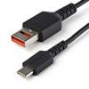 StarTech.com Kabel USB do zásuvky IC Vnější, řada: USBSC, A: USB 2.0 Typ A, 1 m Vnější, Černá, B: USB typu C
