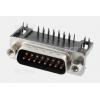 D-SUB vidlice DS1037-01-15MNAKSI74, 15 pinů, 90°, Au