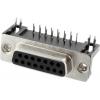 Connfly DS1037-15FNBKT7-0CC DS1037-15FNBKT7-0CC D-SUB zásuvková lišta Pólů: 15 pájecí piny 1 ks Tray