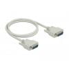 Delock sériový kabel [1x D-SUB zástrčka 15pólová - 1x D-SUB zástrčka 15pólová], 1 m, béžová