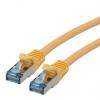 Roline Cat6a Ethernetové kabely, Žlutá, Nízko dýmivý bezhalogenový 2 m 8, typ pláště: Stíněné Stíněný