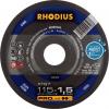 Rhodius XT10 206165 řezný kotouč rovný 125 mm 1 ks nerezová ocel, ocel