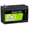 Green Cell CUBE LiFePO4 speciální akumulátor Li-Fe-Pol blok plochá zástrčka Li-Ion 12.8 V 7 Ah 1 ks
