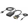 SpeaKa Professional AV konvertor SP-12111624 [VGA, jack - HDMI] 1920 x 1080 Pixel
