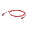 Weidmüller 1166030010 RJ45 síťové kabely, propojovací kabely CAT 6A S/FTP 1.00 m červená UL certifikace 1 ks
