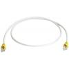 Telegärtner RJ45 (křížený) síťový kabel CAT 6A S/FTP 0.50 m šedá dvoužilový stíněný, s ochranou Telegärtner RJ45 (křížený) síťový kabel CAT 6A S/FTP 0.50 m šedá dvoužilový stíněný, s ochranou