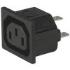 Schurter Konektor IEC C13, orientace těla: Rovný, Zacvakávací montáž Vnitřní, 250V 15A Schurter Konektor IEC C13, orientace těla: Rovný, Zacvakávací montáž Vnitřní, 250V 15A