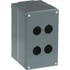 Pouzdro tlačítka, řada: Modular Metal Šedá Hliník ABB, počet výřezů: 4