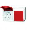ABB 2CKA002084A0713 zásuvka s ochranným kontaktem IP44 rubínově červená, červená ABB 2CKA002084A0713 zásuvka s ochranným kontaktem IP44 rubínově červená, červená