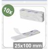 Quadrios 25CA672 kulaté suché zipy, lepicí, háčková a flaušová část, (d x š) 25 mm x 100 mm, bílá, 10 ks Quadrios 25CA672 kulaté suché zipy, lepicí, háčková a flaušová část, (d x š) 25 mm x 100 mm, bílá, 10 ks