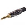Jack vidlice 3,5 mm stereo KS3PC-AU, hliníkový kryt, šedá