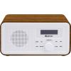 Denver DAB-30DW Dark Wood 111111000650 stolní rádio, DAB+, FM, funkce alarmu, hnědé dřevo (hedvábně matné)