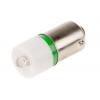 RS PRO Kontrolka barva světla Zelená, objímka žárovky: BA9 Jednočipové, průměr: 10 mm, 60 V ac, 60V dc