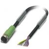 Kabel pro snímače a ovladače, A: Vnitřní, A: M8 8, B: Volný konec kabelu, B: Neuzavřený, 30V ac 8, IP65, IP67, IP68, Kabel pro snímače a ovladače, A: Vnitřní, A: M8 8, B: Volný konec kabelu, B: Neuzavřený, 30V ac 8, IP65, IP67, IP68,