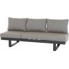 Siena Garden Avenia J04045 zahradní lavička hliník, polypropylen tmavě šedá (taupe)