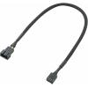 PC větrák prodlužovací kabel [1x zástrčka pro PC větrák 4pólová - 1x zásuvka pro PC větrák 4pólová] 0.30 m černá Akasa