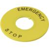 DECA A2AV-27 označovací štítek Potisk (motiv) EMERGENCY STOP žlutá 1 ks DECA A2AV-27 označovací štítek Potisk (motiv) EMERGENCY STOP žlutá 1 ks