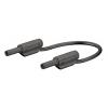 Staubli Zkušební kabel s konektorem, Černá 10A, délka kabelů: 1 m, 600 V, Polyvinylchlorid, úroveň kategorie: CAT 0, CAT