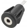 TRU COMPONENTS 716868 jack konektor 2.5 mm zásuvka, vestavná vertikální Pólů: 2 mono černá 1 ks