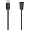 Hama USB kabel USB 2.0 USB-A zásuvka, USB-A zástrčka 3.00 m černá 00200620