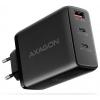 AXAGON USB nabíječka, USB Power Delivery (USB-PD) , GaN, USB-C®, USB A, 100 W, QC 3.0, Adaptivní rychlé nabíjení, PPS, Power Delivery 2.0, Power Delivery 3.0,
