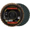 Rhodius 303933 LSZ QUICK vějířovitý brusný kotouč Zrnitost 120 nerezová ocel, ocel, neželezné kovy 10 ks Rhodius 303933 LSZ QUICK vějířovitý brusný kotouč Zrnitost 120 nerezová ocel, ocel, neželezné kovy 10 ks