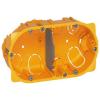 Instalační krabice Batibox 2 40 mm Plastové Žlutá NF 110mm Legrand Zapuštěná montáž, Povrch, Deska, Šroubová svorka 67 Instalační krabice Batibox 2 40 mm Plastové Žlutá NF 110mm Legrand Zapuštěná montáž, Povrch, Deska, Šroubová svorka 67