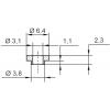 TRU COMPONENTS TC-V5731-203 izolační objímka 1 ks vnější Ø: 6.4 mm, 3.8 mm vnitřní Ø: 3.1 mm TRU COMPONENTS TC-V5731-203 izolační objímka 1 ks vnější Ø: 6.4 mm, 3.8 mm vnitřní Ø: 3.1 mm