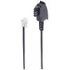 Shiverpeaks telefonní kabel [1x telefonní zástrčka TAE-F - 1x RJ11 zástrčka 6p4c] 3 m černá