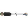 Kabel ovladače snímače, A: Vnitřní, A: Rovný 12, B: Volný konec kabelu, 30V, IP65, řada: 7000 Murrelektronik Limited 10
