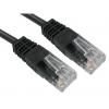 RS PRO Cat5e Ethernetové kabely, Černá, Polyvinylchlorid, A: RJ45, 80V 500 mm Vnější, B: RJ45 Vnější, typ pláště: UTP