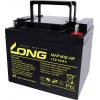 Long WP45-12 WP45-12 olověný akumulátor 12 V 45 Ah olověný se skelným rounem (š x v x h) 199 x 171 x 166 mm šroubované M6 VDS certifikace , nepatrné vybíjení, Long WP45-12 WP45-12 olověný akumulátor 12 V 45 Ah olověný se skelným rounem (š x v x h) 199 x 171 x 166 mm šroubované M6 VDS certifikace , nepatrné vybíjení,