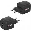 club3D CAC-1909EU napájecí adaptér k notebooku, 2x USB-C®, 45 W, Dodávka energie, černá