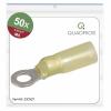 Quadrios 23C527 kulaté kabelové oko Průřez (max.)=6 mm² Ø otvoru=5.3 mm částečná izolace žlutá 50 ks Quadrios 23C527 kulaté kabelové oko Průřez (max.)=6 mm² Ø otvoru=5.3 mm částečná izolace žlutá 50 ks