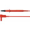 Schützinger bezpečnostní měřicí kabely zástrčka 4 mm zkušební hroty 100.00 cm červená 1 ks