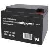multipower MPC26-12I 136090 olověný akumulátor 12 V 26 Ah olověný se skelným rounem (š x v x h) 166 x 125 x 175 mm šroubované M5 odolné proti více cyklům,