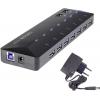 Renkforce RF-3806034 USB Hub 7 portů USB-A USB 3.0 5 GBit/s s portem pro rychlé nabíjení, se stavovými LED černá