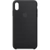 Apple Silikon Case zadní kryt na mobil Apple iPhone XS Max černá