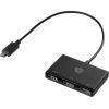 HP Inc. Z6A00AA USB Hub 3 porty USB-A USB 3.2 Gen1 5 GBit/s s konektorem USB C černá HP USB-C to USB-A - Hub - 3 x SuperSpeed USB 3.0
