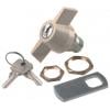 Zámková vložka S klíčem, Klíč, hloubka od panelu k jazýčku: 13.2 mm, Chromová 22.3 x 19.2 mm Euro-Locks a Lowe &